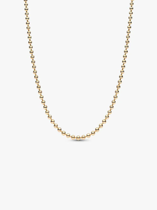 Pandora Ball Chain Necklace 14k Gold Plating