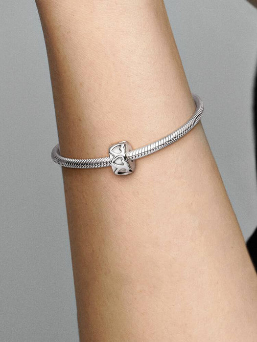 Pandora Band of Hearts Clip Charm Sterling Silver