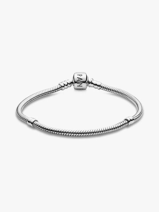 Pandora Barrel Clasp Snake Chain Bracelet Sterling Silver