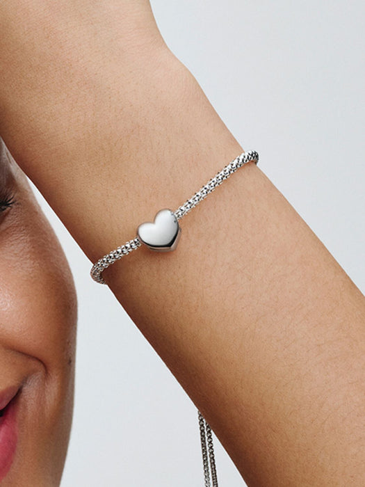 Pandora Be Love Engravable Heart Charm Sterling Silver