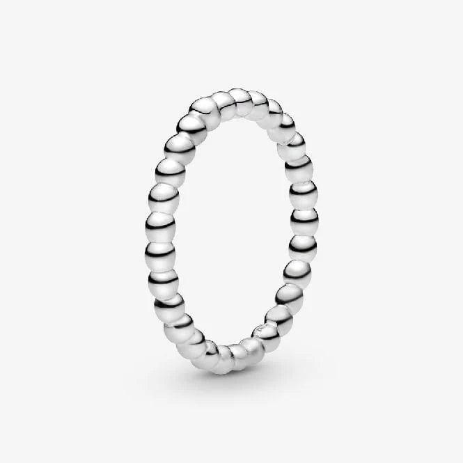 Pandora Beaded Stacking Ring Sterling Silver