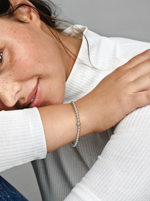 Pandora Beads & Pavé Bracelet Sterling Silver