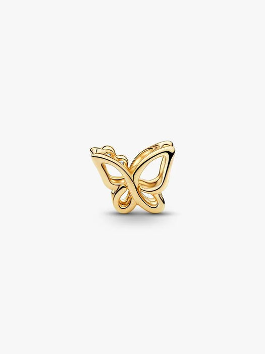 Pandora Butterfly Openwork Charm 14k Gold Plating