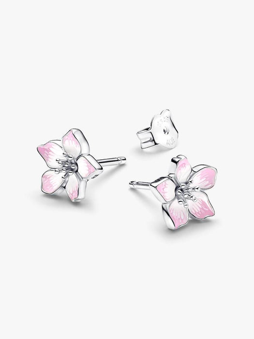Pandora Cherry Blossom Stud Earrings Sterling Silver