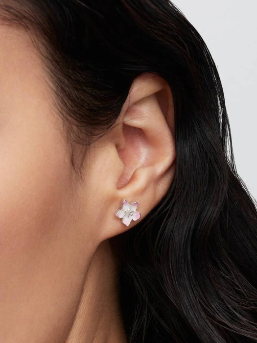Pandora Cherry Blossom Stud Earrings Sterling Silver