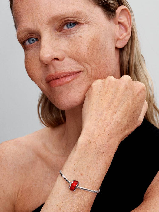 Pandora Christmas Magic Murano Glass Charm Sterling Silver