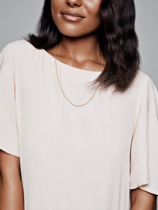 Pandora Classic Cable Chain Necklace 14k Gold Plating