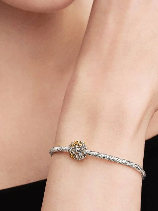 Pandora Constellation Openwork Charm Sterling Silver And 14k Gold Plating