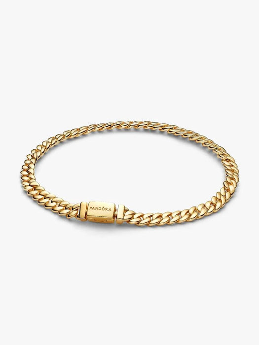 Pandora Cuban Chain Bracelet 14k Gold Plating