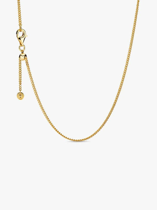 Pandora Curb Chain Necklace 14k Gold Plating