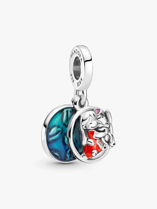 Pandora Disney Lilo & Stitch Family Dangle Charm Sterling Silver