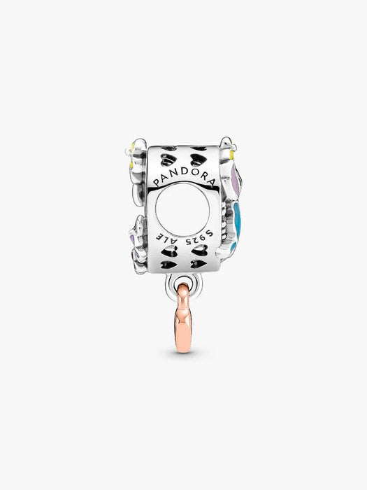 Pandora Disney Ohana Lilo & Stitch Inspired Charm Sterling Silver, 14k Rose Gold