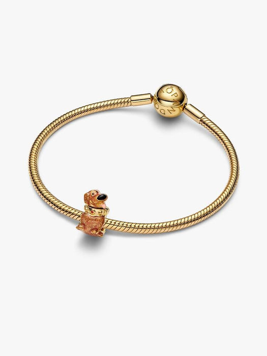 Pandora Disney Pixar Up Doug Charm 14k Gold Plated