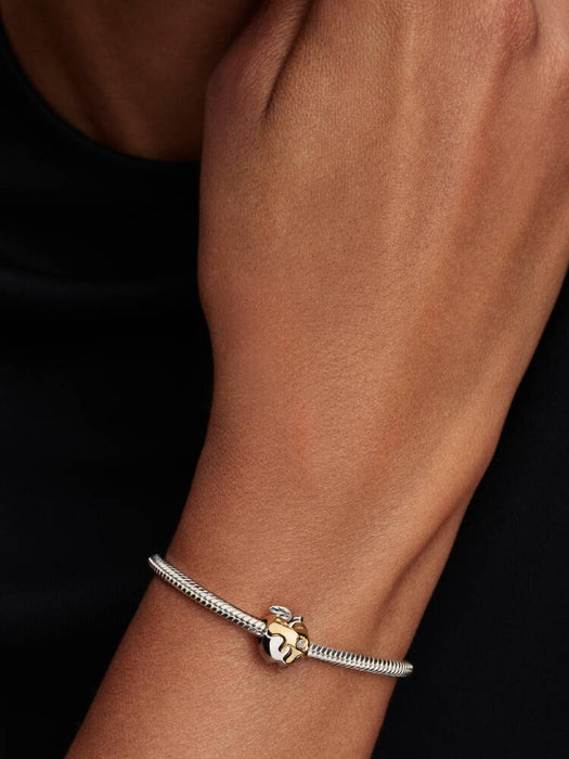 Pandora Disney Snow White Poison Apple Charm Sterling Silver And 14k Gold