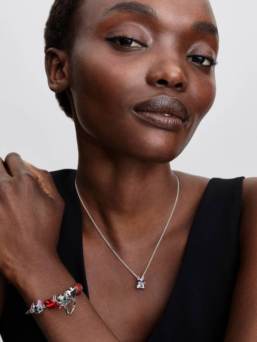 Pandora Disney Stitch Rose Murano Glass Charm Sterling Silver