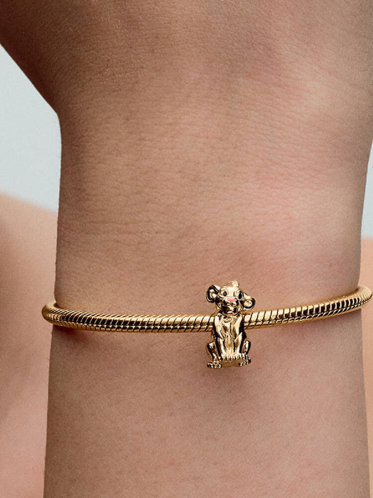 Pandora Disney The Lion King Simba Charm 14k Gold Plating
