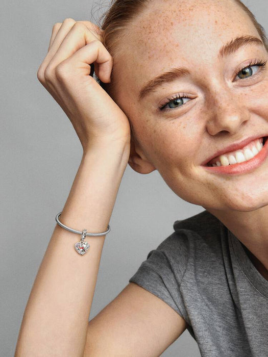 Pandora Disney Winnie the Pooh & Piglet Double Dangle Charm Sterling Silver