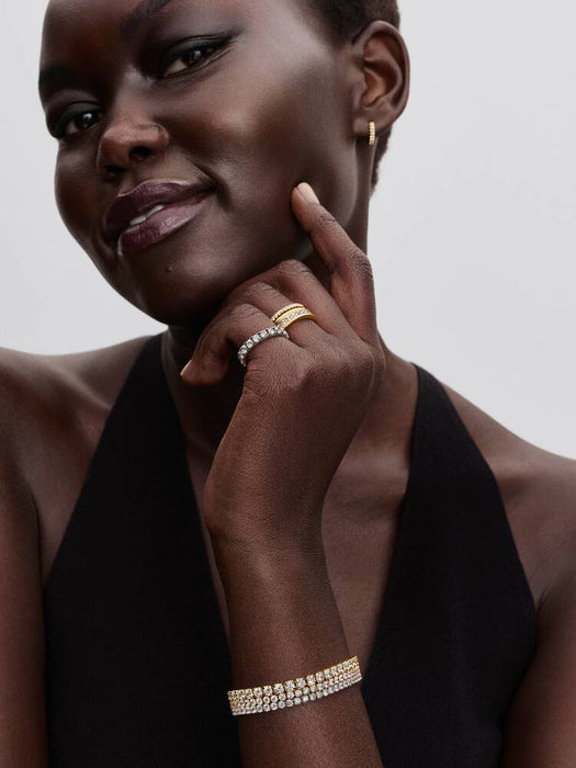 Pandora Double Band Ring 14k Gold Plating