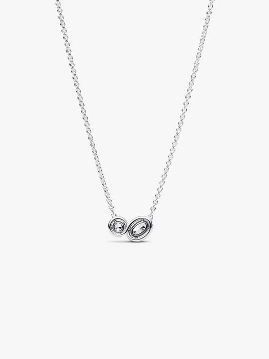 Pandora Embracing Halo Necklace Sterling Silver