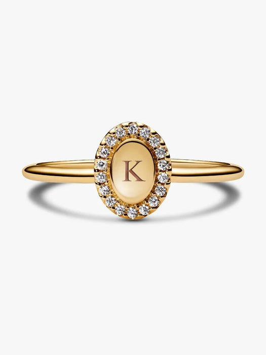 Pandora Engravable Ring 14k Gold Plating