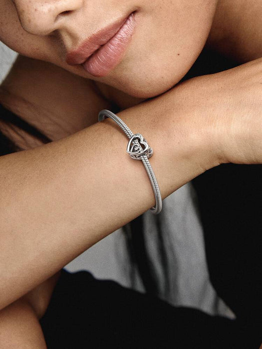 Pandora Entwined Infinite Hearts Charm Sterling Silver