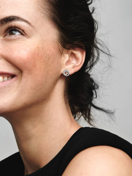 Pandora Family Always Encircled Stud Earrings Sterling Silver