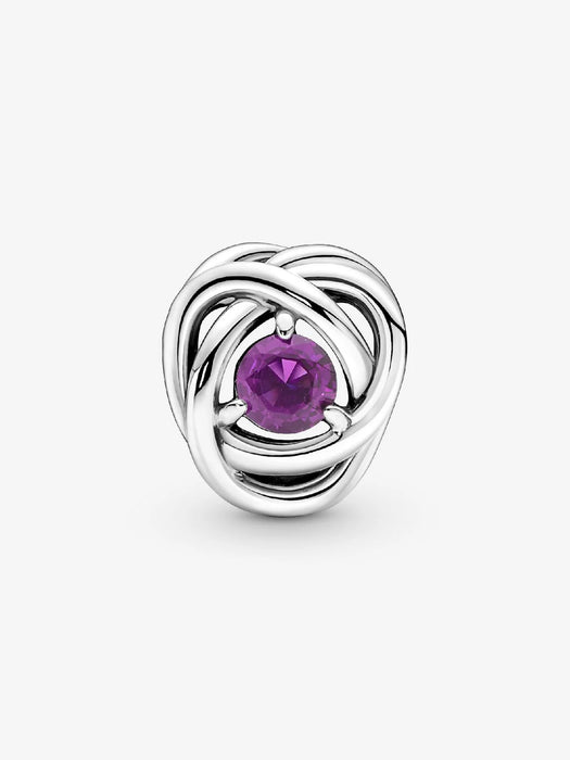 Pandora February Birthstone Eternity Circle Charm