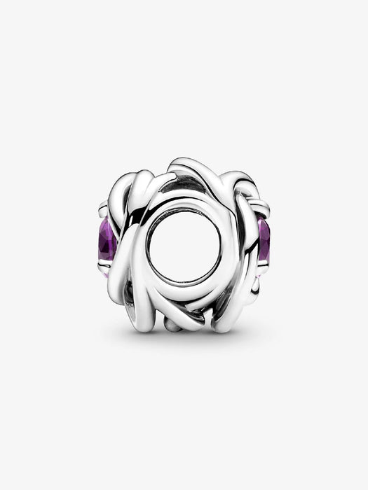 Pandora February Birthstone Eternity Circle Charm