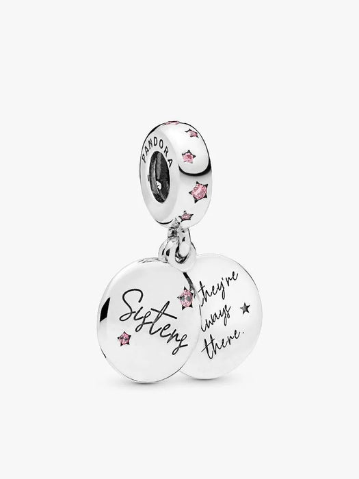 Pandora Forever Sisters Dangle Charm Sterling Silver