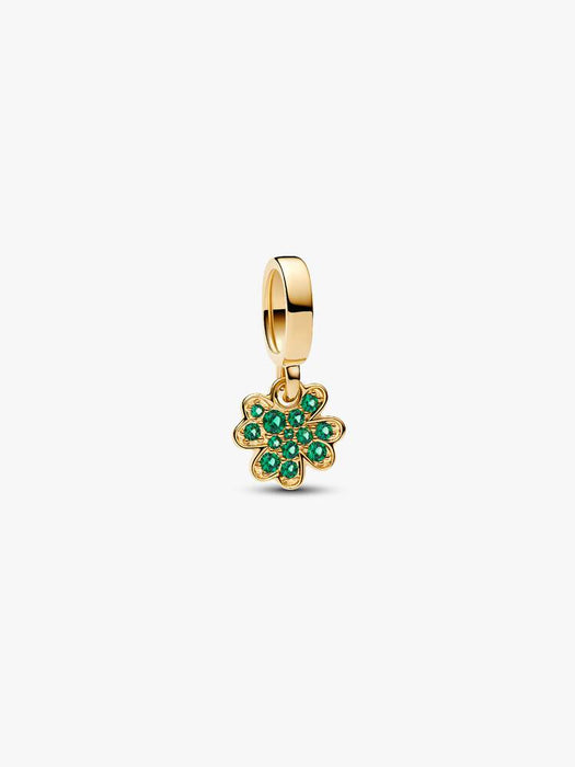Pandora Four-leaf Clover Dangle Charm 14k Gold Plating