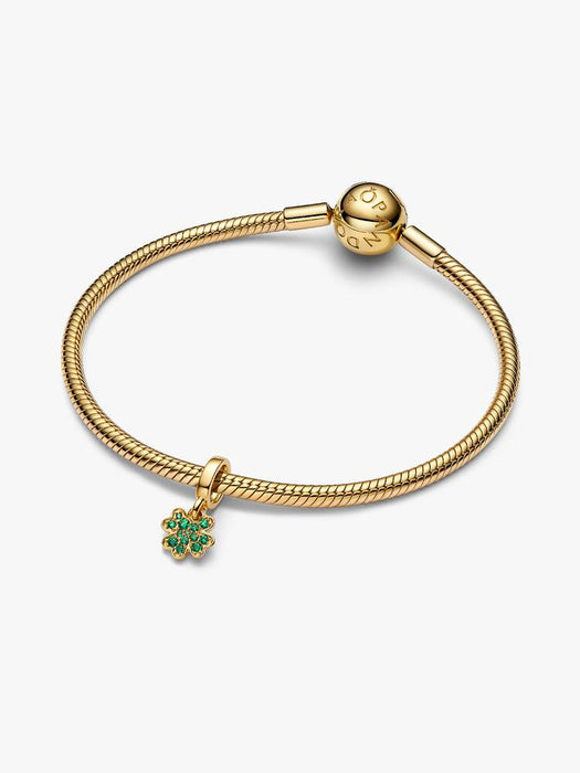 Pandora Four-leaf Clover Dangle Charm 14k Gold Plating