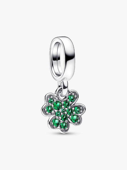 Pandora Four Leaf Clover Dangle Charm Sterling Silver