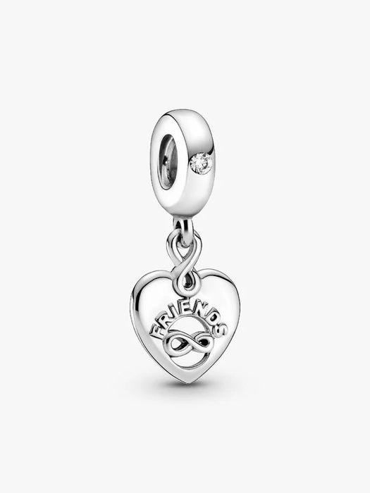Pandora Friends Forever Heart Dangle Charm Sterling Silver