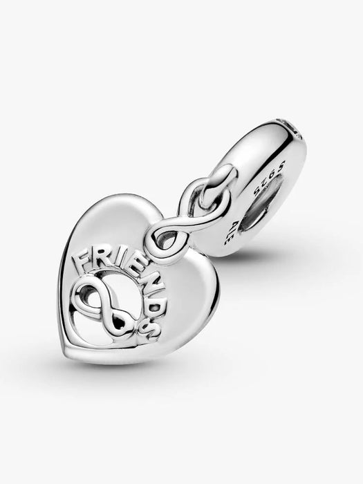 Pandora Friends Forever Heart Dangle Charm Sterling Silver