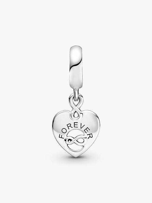 Pandora Friends Forever Heart Dangle Charm Sterling Silver