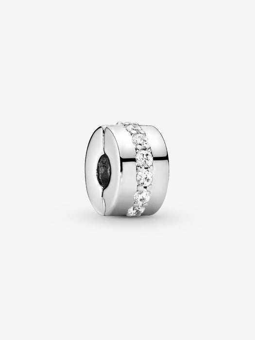 Pandora Clear Sparkling Row Clip Charm