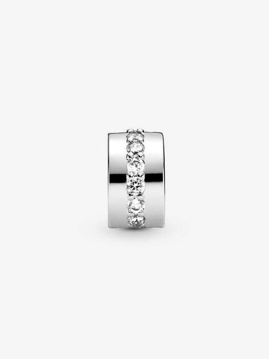 Pandora Clear Sparkling Row Clip Charm