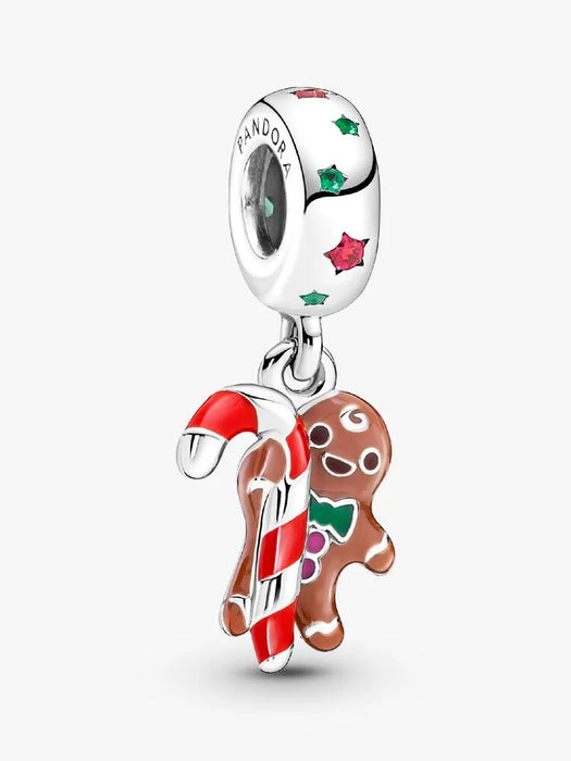 Pandora Gingerbread Man Dangle Charm Sterling Silver