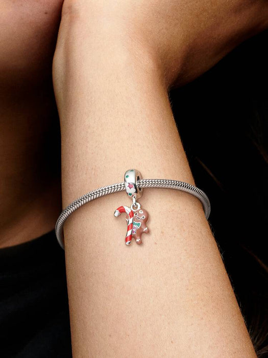 Pandora Gingerbread Man Dangle Charm Sterling Silver