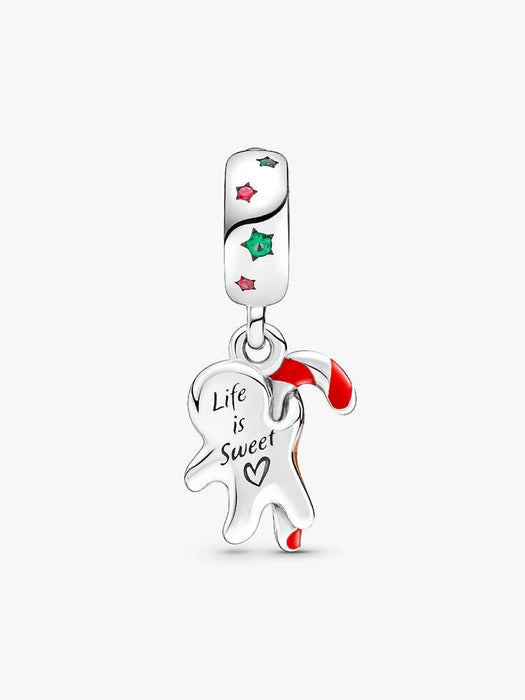 Pandora Gingerbread Man Dangle Charm Sterling Silver