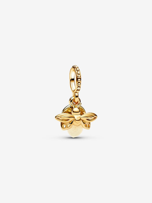 Pandora Glow-in-the-dark Firefly Dangle Gold Charm