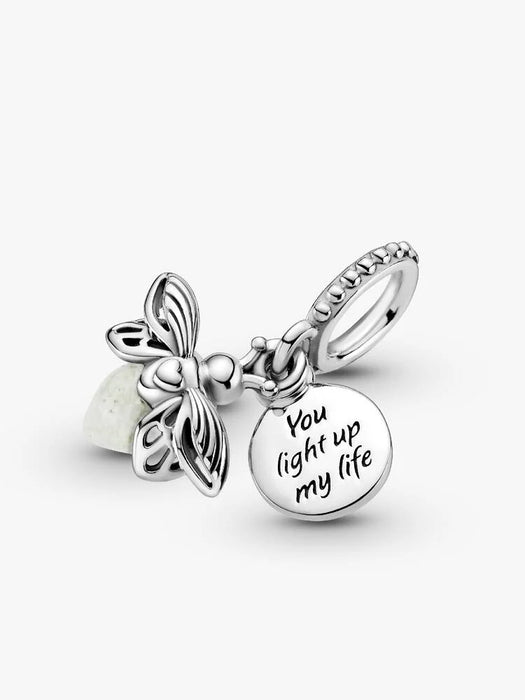 Pandora Glow-In-The-Dark Firefly Dangle Charm Sterling Silver