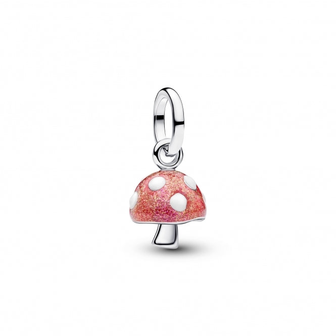 Pandora Glow-in-the-dark Mushroom Dangle Charm Sterling Silver