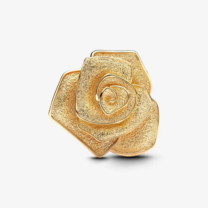 Pandora XL Rose 14k Gold Plated Charm