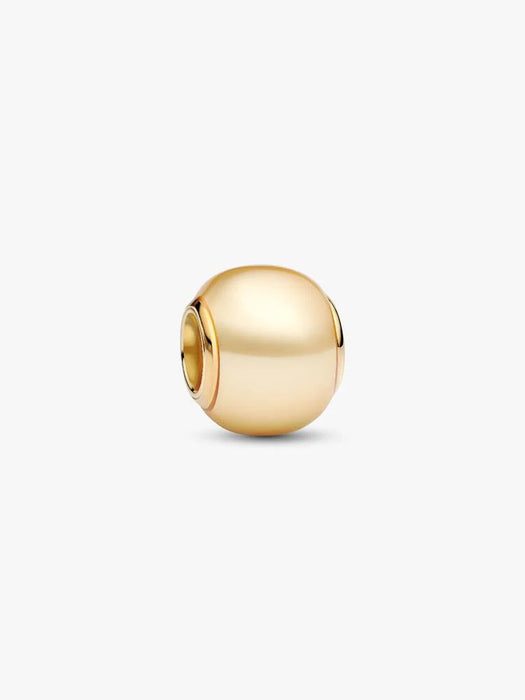 Pandora Golden Lacquered Pearl Charm 14k Gold Plating