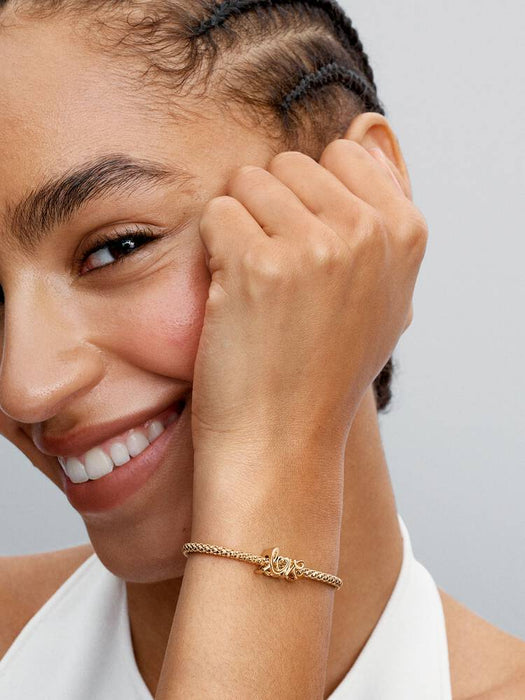 Pandora Handwritten Love Charm 14k Gold Plating