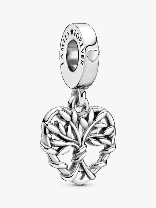 Pandora Heart Family Tree Dangle Charm Sterling Silver
