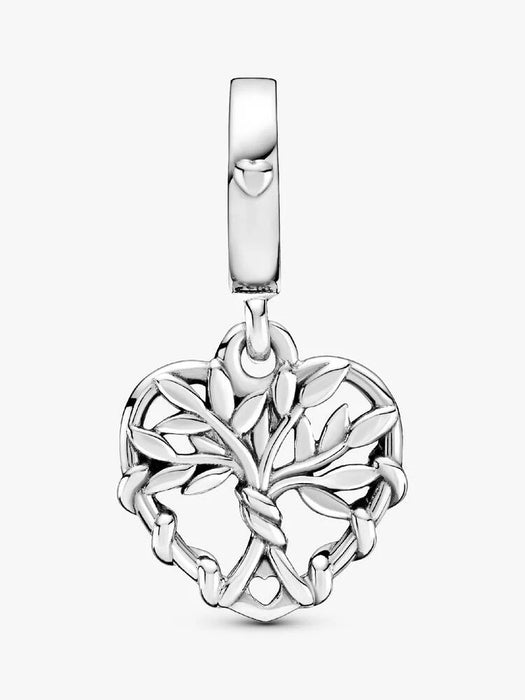 Pandora Heart Family Tree Dangle Charm Sterling Silver