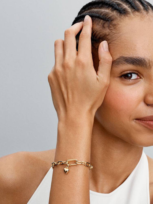 Pandora Heart Mini Dangle Charm 14k Gold Plating