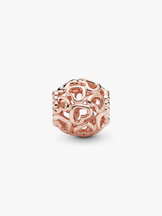 Pandora Hearts All Over Charm 14k Rose Gold
